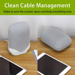 Clean Cable Management_Google Nest Audio Wall Mount Holder_White_ZYF Brand