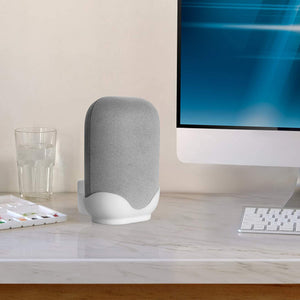Google Nest Audio Wall Mount Holder on Desk_White_ZYF Brand